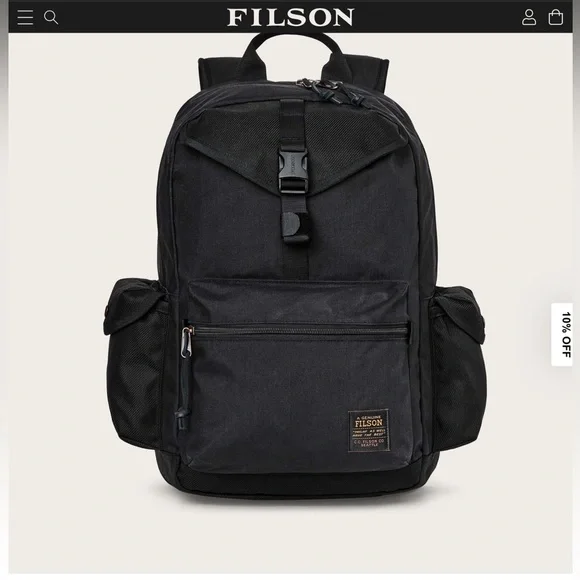 Filson surveyor 36 L Black Men's Backpack - Picture 1 of 13